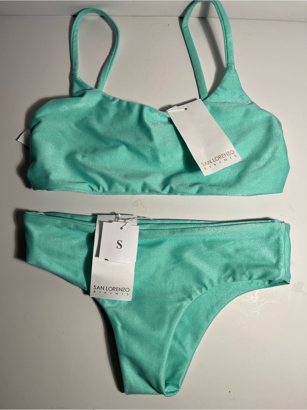 San Lorenzo Mint Green Bikini Set - Two-Piece Swimwear NWT 🎀